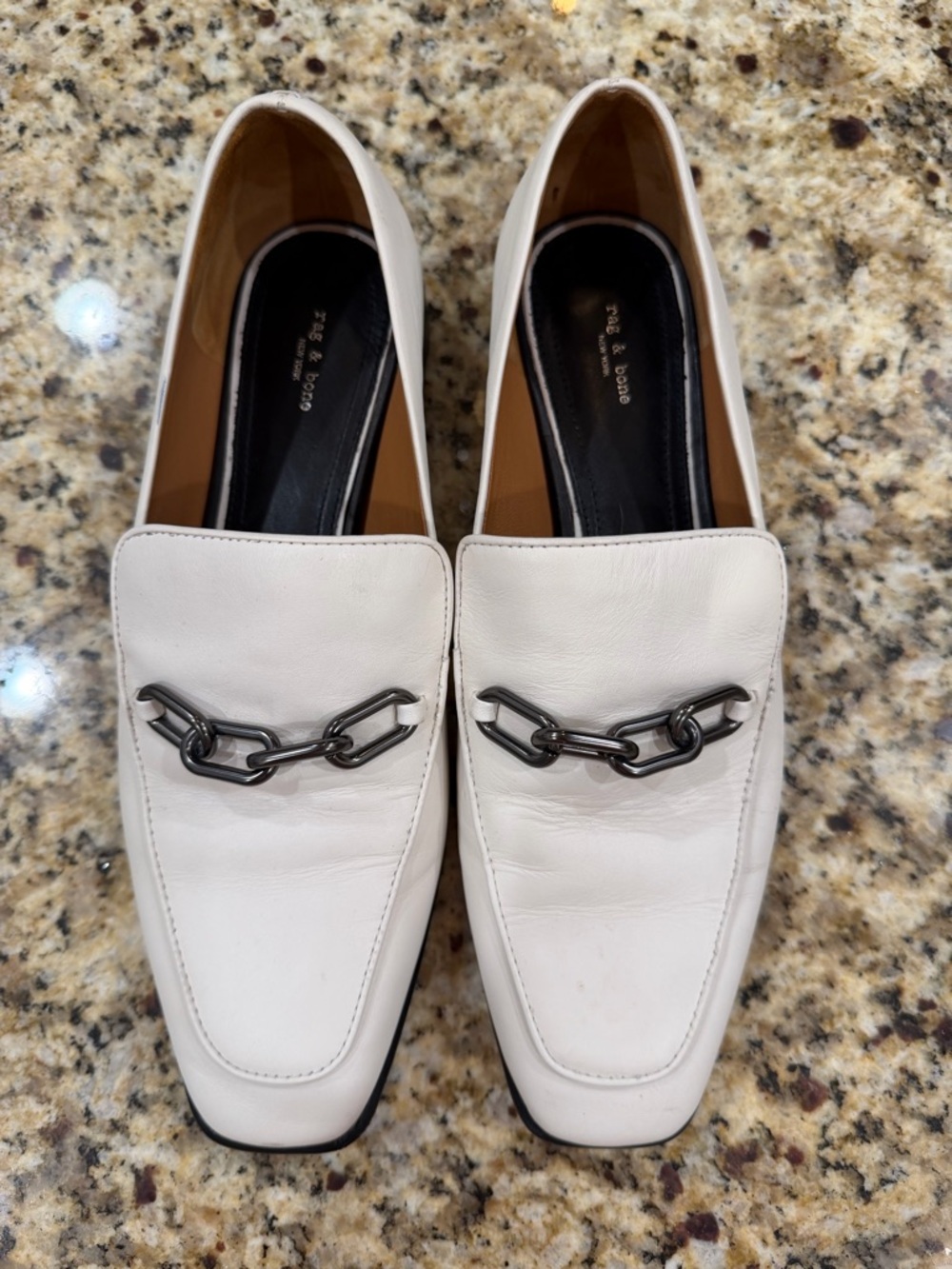 Rag & Bone Aslen Leather Chain-strap Loafers